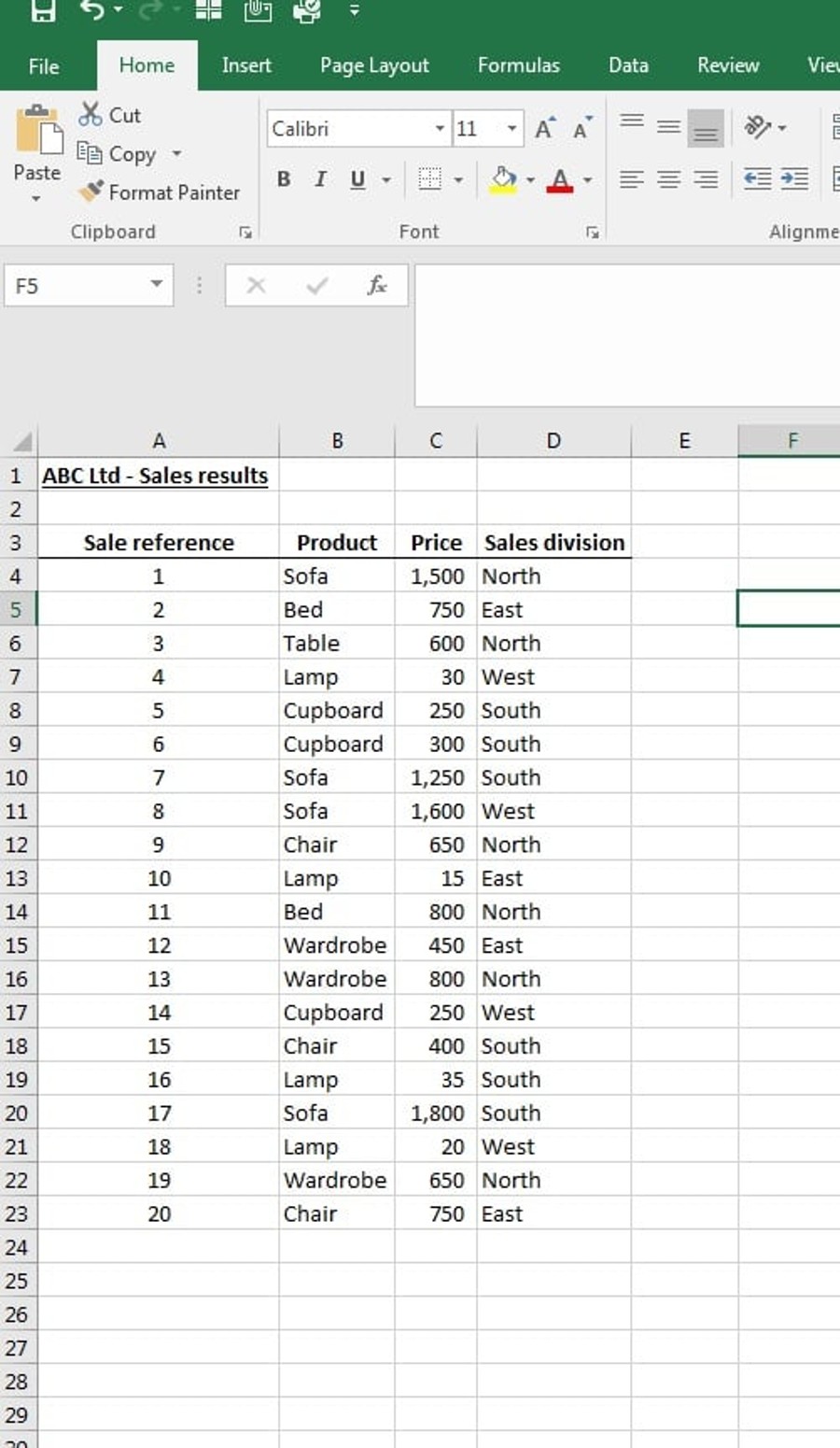 Pivot Tables