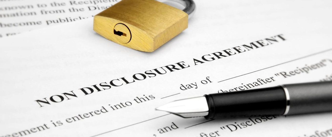 Signing a Non-Disclosure Agreement