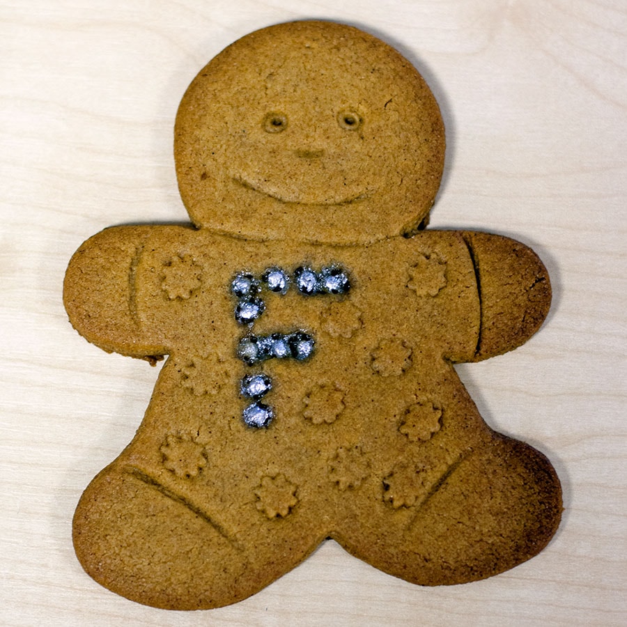Mum-to-be Kristina Lewis baked up delicious Fleximize gingerbread snacks.
