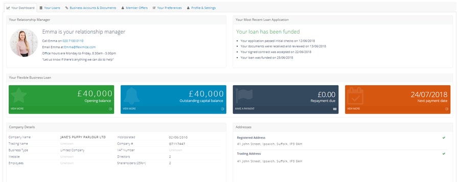 A funded dashboard